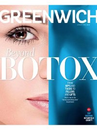 cover of greenwich magazine focusing on botox