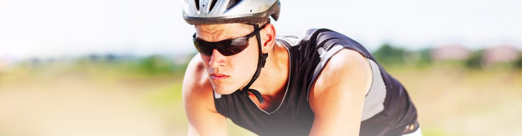 man riding with sunglasses