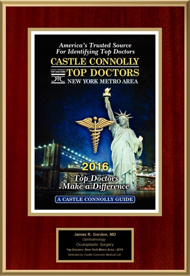 castle connolly 2016 award for dr. james r. gordon