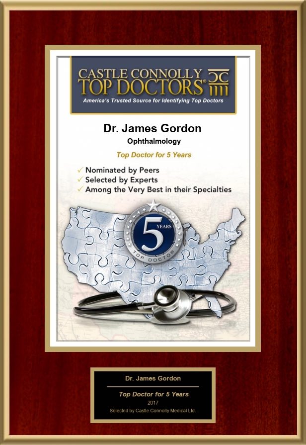 james gordon top doctor for 5 years award