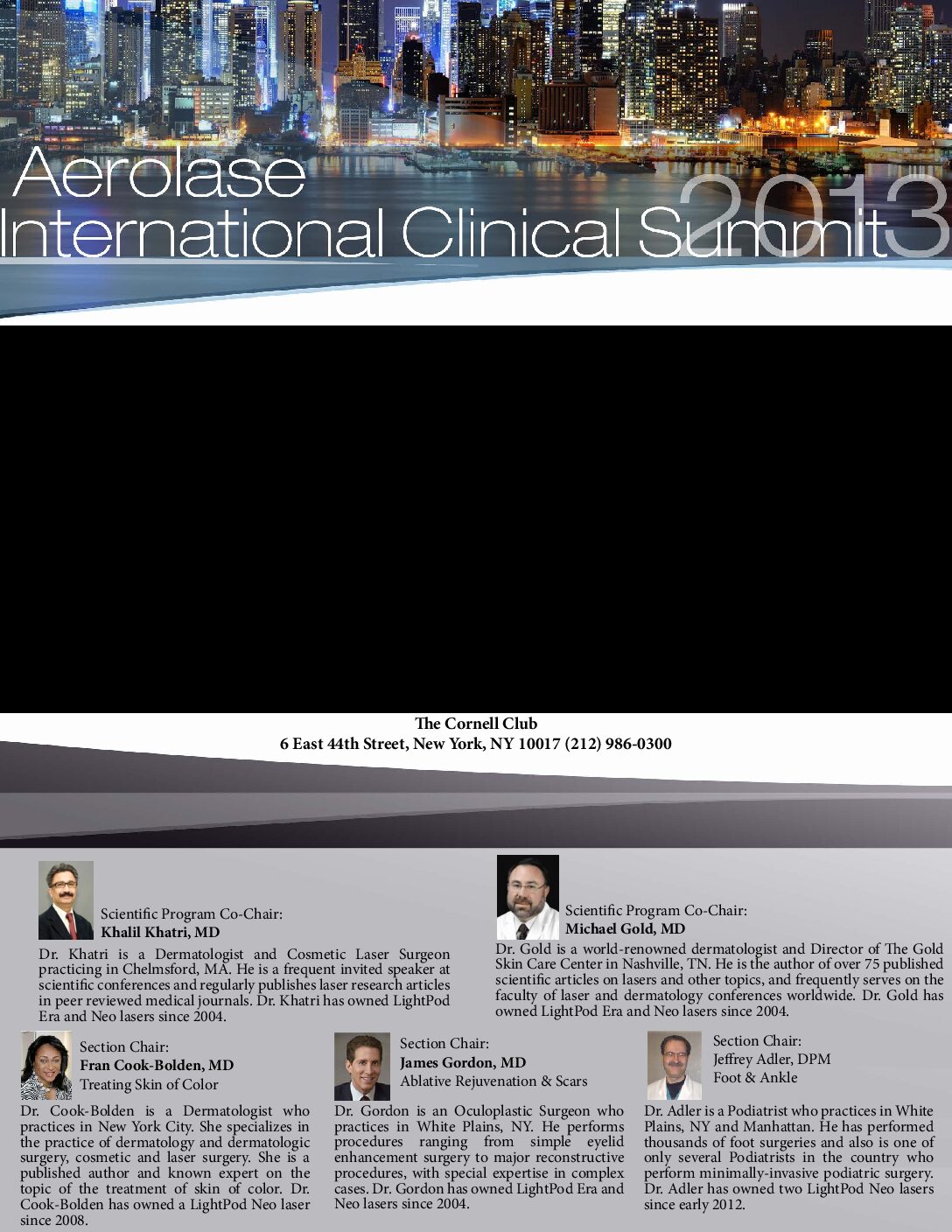 Aerolase international clinical summit of 2013