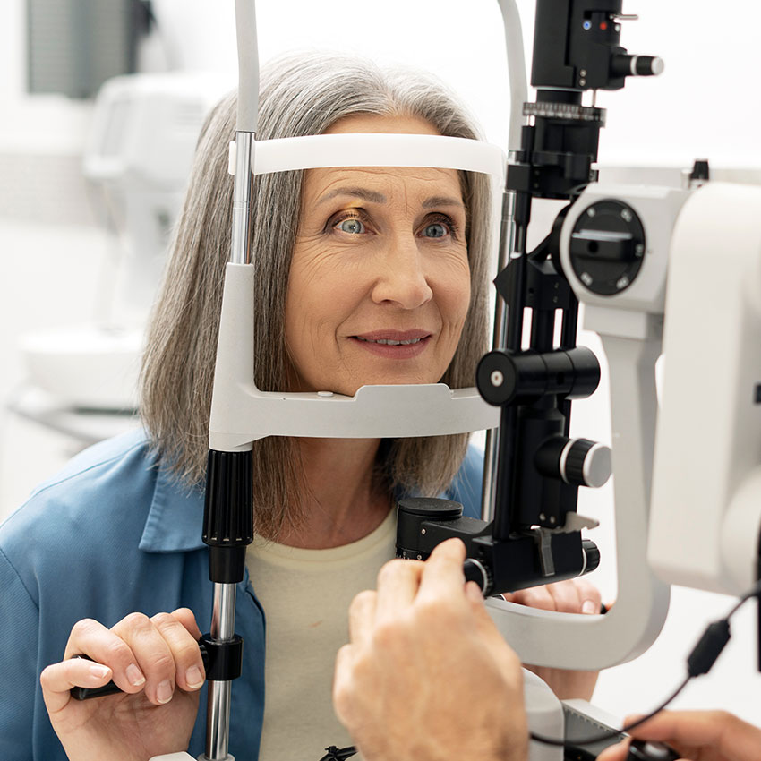 Ophthalmologist-examining-a-mature-woman's-eyes-with-a-slit-lamp-in-a-modern-clinic