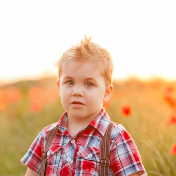 Boy in field