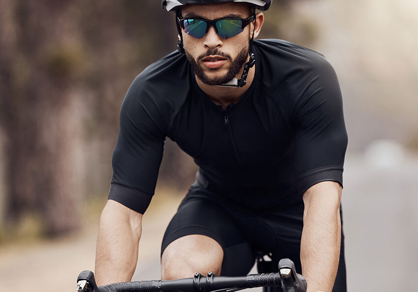 Road,-cyclist-or-man-in-portrait-for-fitness,-competition-and-cycling-race-with-endurance-in-Germany